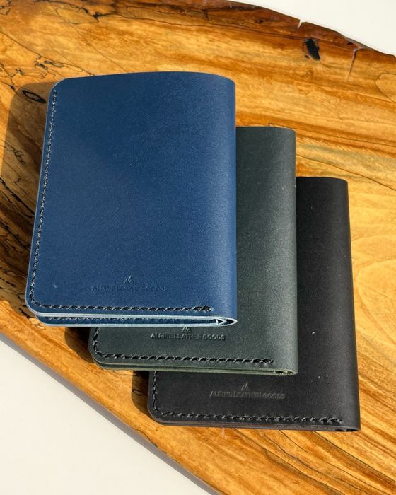 Portofel barbati pentru talon din piele naturala lucrat manual