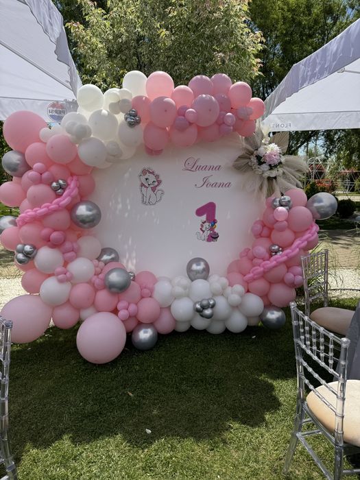 Decor nunta /botez /arcada baloane /arcada flori
