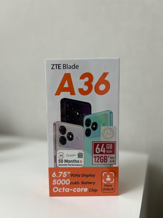 ZTE Blade A36 64GB Black