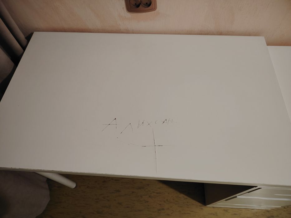 IKEA тумба с ящиками-белый + стол