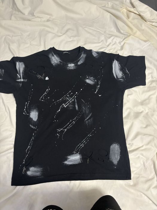tricou albastru cu negru noua fita romania