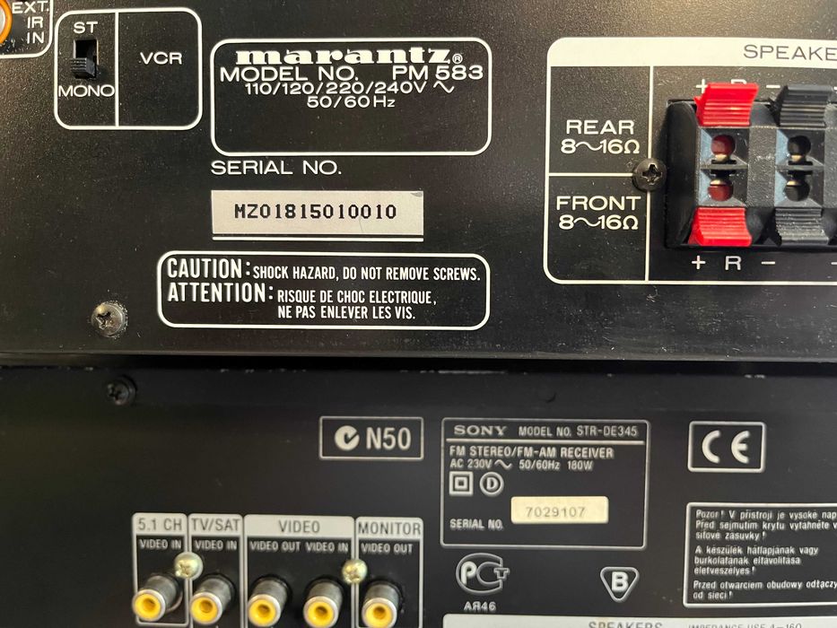 Крайно стъпало/усилвател/ 1бр. стерео и рисийвъри 2бр.