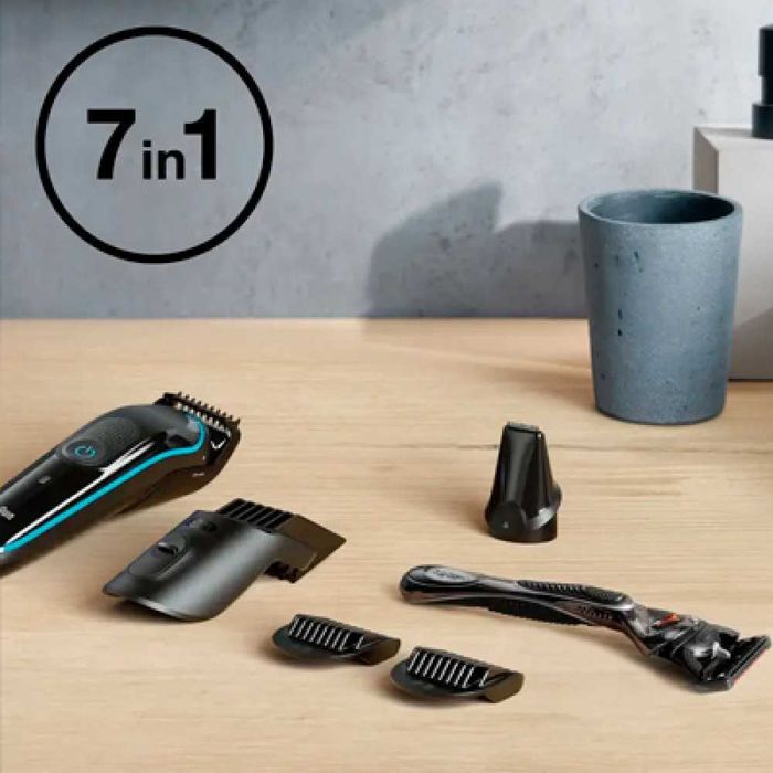 Триммер универсальный Braun MGK5345, 7-в-1 + Бритва Gillette