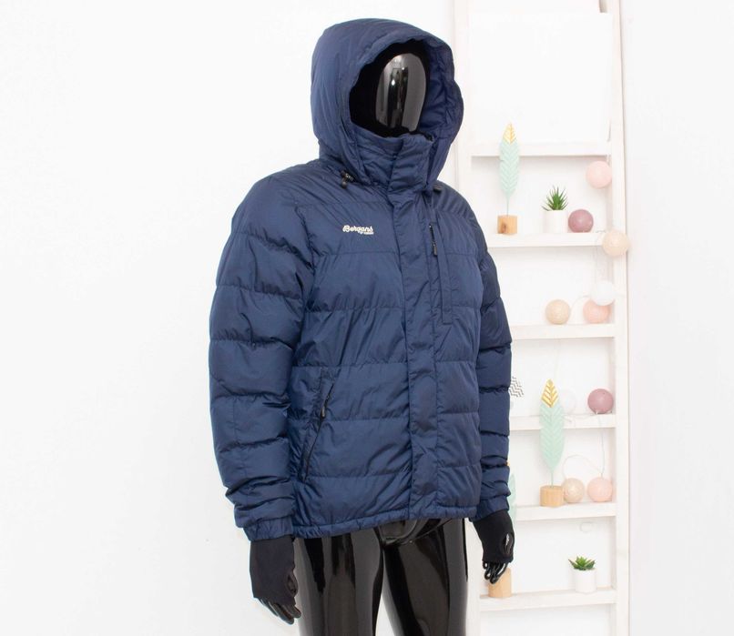 BERGANS Down Jacket оригинално мъжко пухено яке синьо пълнеж пух S
