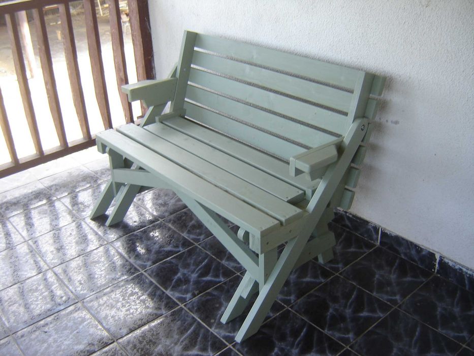 Banca convertibila pentru terase;gradini