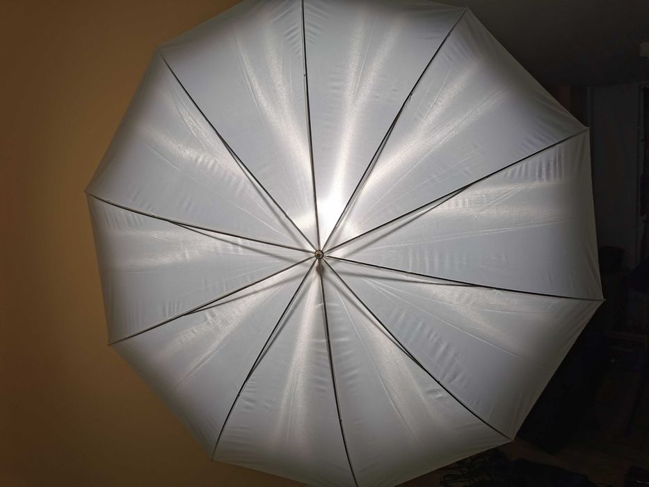 Neewer бял дифузен чадър 150 см, чисто нов и неизползван