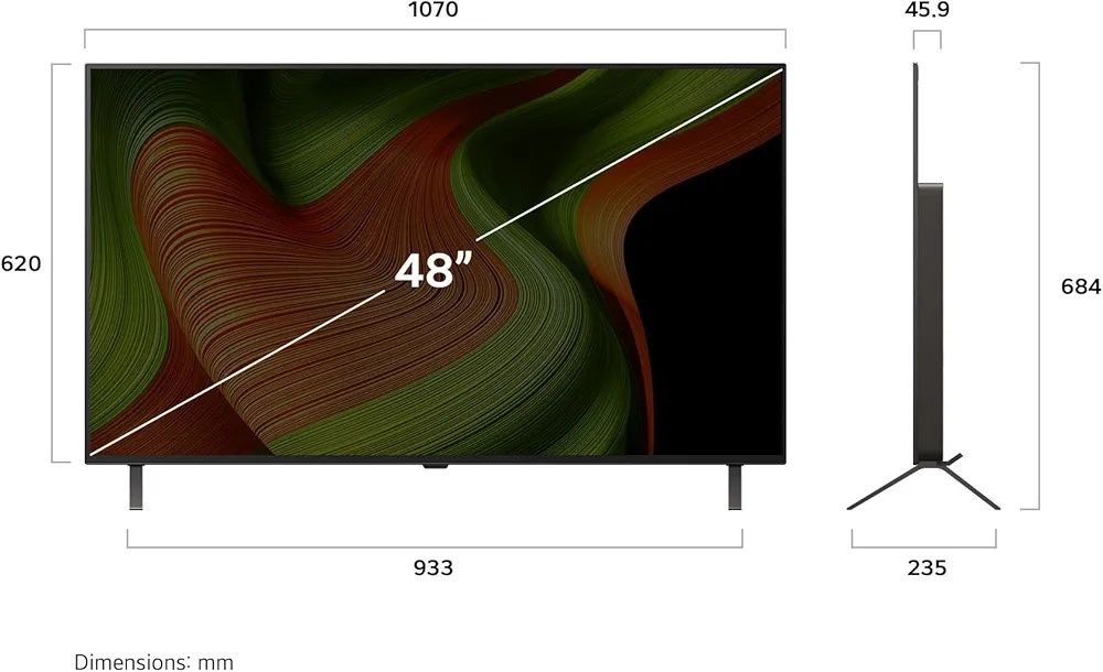 LG OLED 48″ 4K Smart TV (OLED48B59LA, 2025)