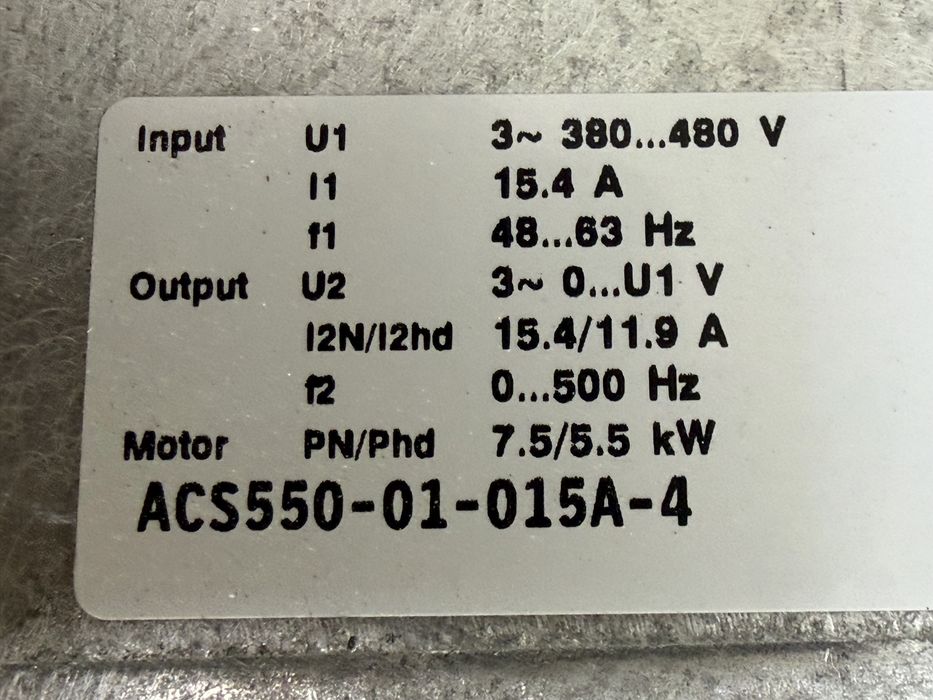 Инвертор/честотно управление 5.5 кВ ABB