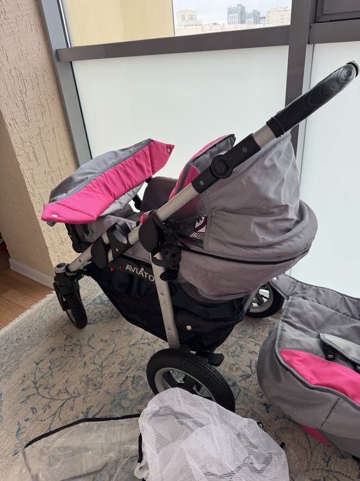 Срочно продам комплект коляска и люлька