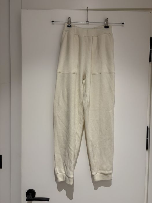 Бял спортен плетен компелкт Zara, размер С