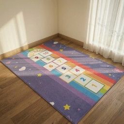 Детски килим за игра 120х160см -Противоплъзгащ и миещ се