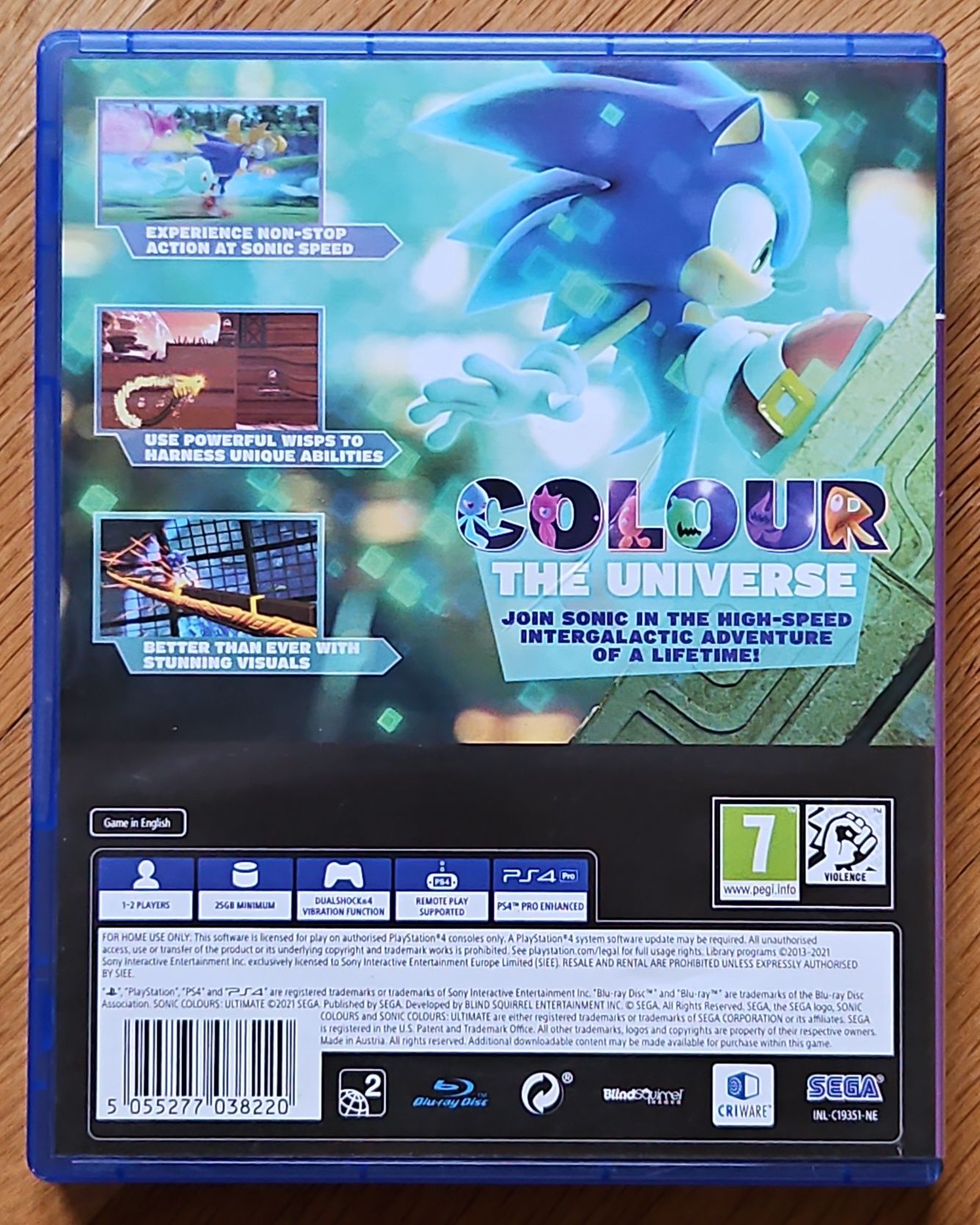Диск игра Sonic Colours Ultimate PS4 Playstation 4 Плейстейшън гр ...