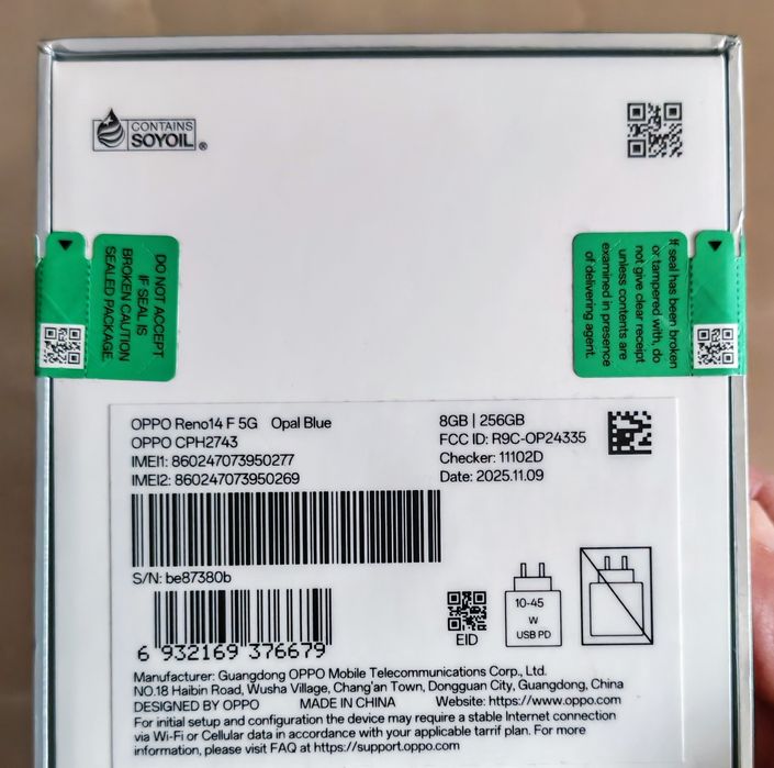 OPPO Reno 14F 5G Opal Blue 8/256 GB sigilat !