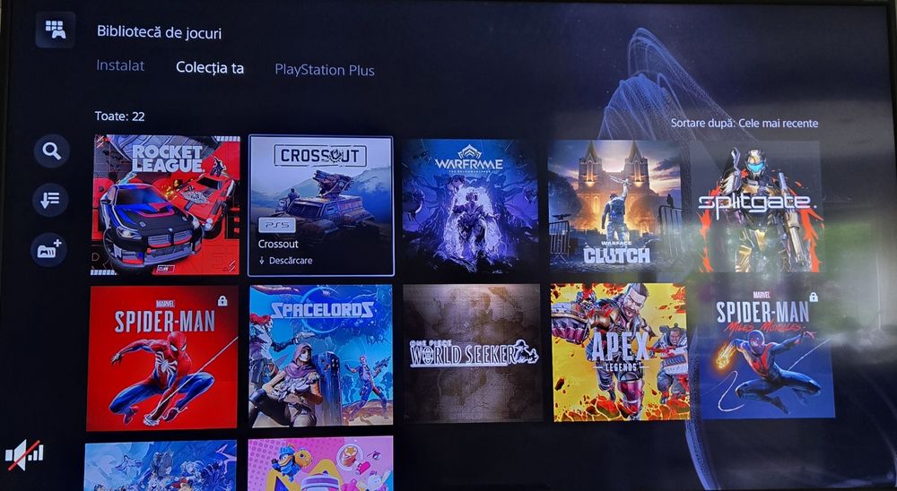 PS5, două controlere (funcționale), jocurile pe disc: FC26 Spider-man Miles Morales, Spider-man și celelalte jocuri digitale din imagini.