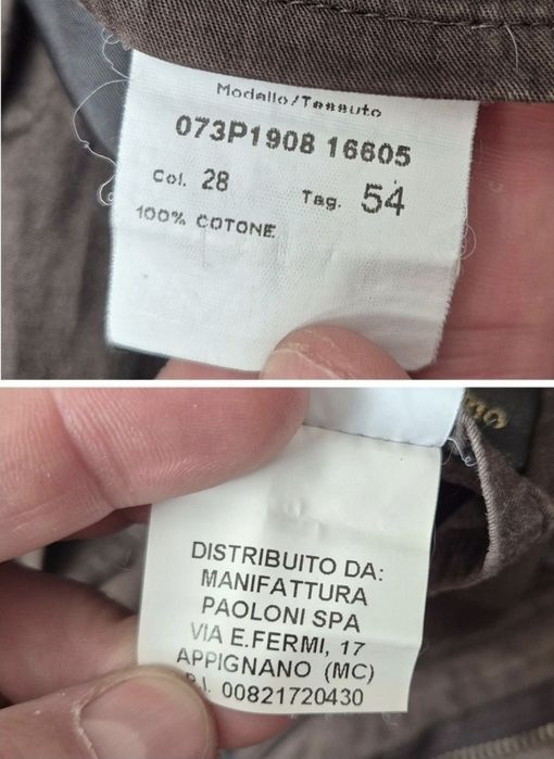 Pantaloni premium Brian & Barry, Tessuti di Sondrio, Bărbați - 54 (52)