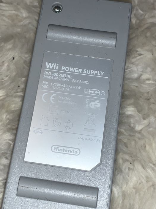 Nintendo Wii Power Adapter (Alimentator /Incarcator) RVL-002 12V 3.7A