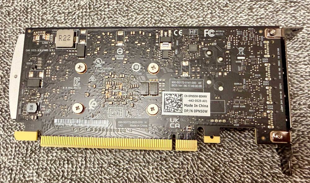 NVIDIA T400 4GB LP Single Fan