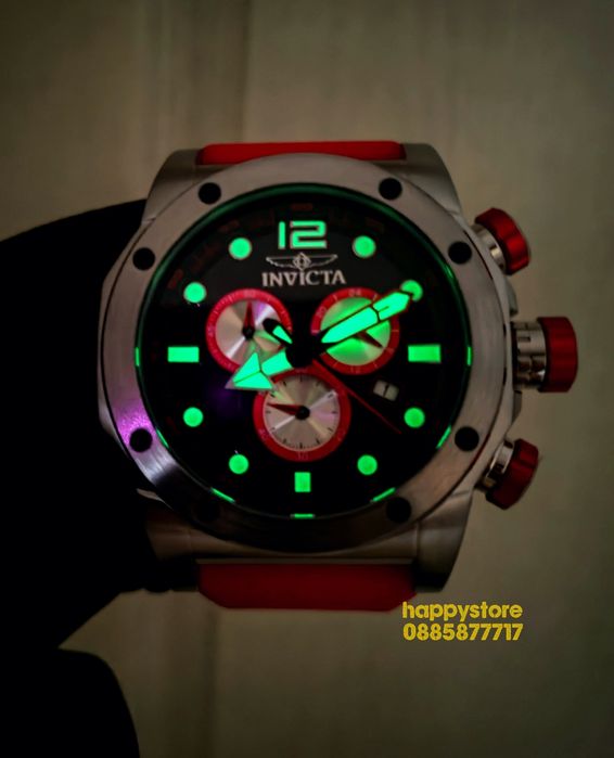 INVICTA Sea Hunter Red 54 mm, Инвикта нов ръчен часовник