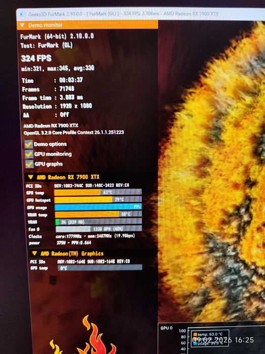 Геймърски Ryzen 7 7800X3D,RX 7900 XTX 24GB,RAM 32GB DDR5 6000,SSD 1TB