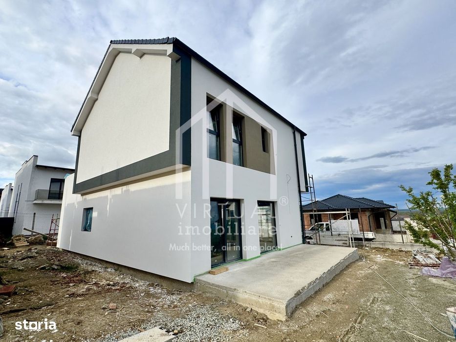 Casa individuala cu 4 camere, 130mp utili+terasa (19mp), teren 360mp