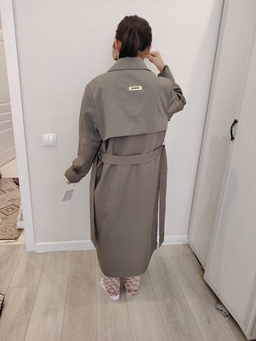 осенний тренч хаки