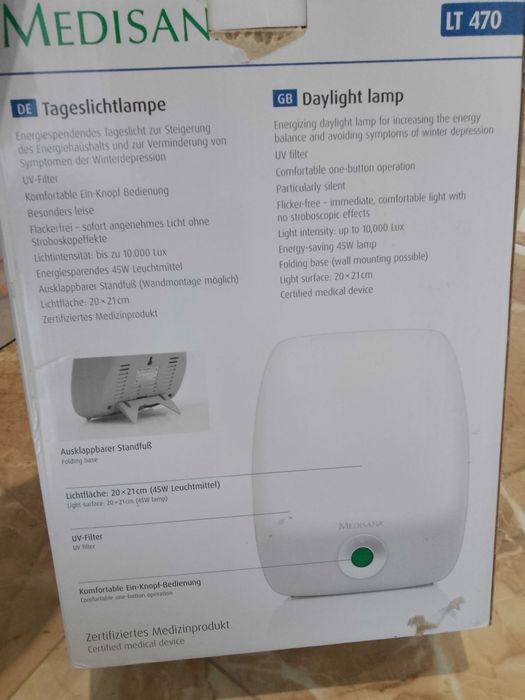 Лампа за светотерапия Medisana LT 470, Германия