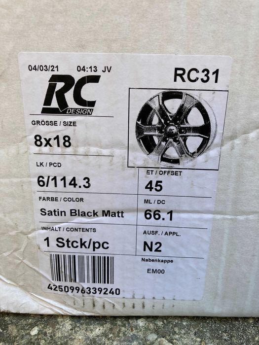 Джанти Brock / RC Design - 18" 6х114.3 ( Nissan )