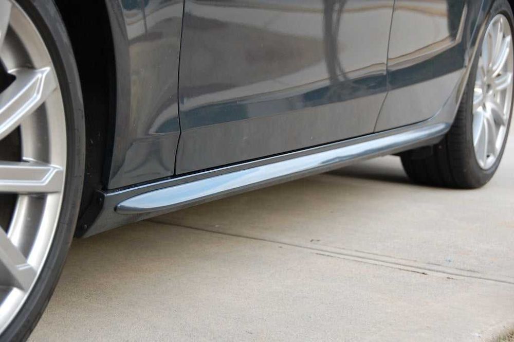 Добавки За Прагове S-Line за AUDI A4 A5 B8 Чисто Нови!Черен Пиано Лак!