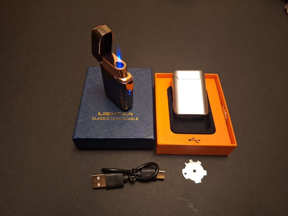 Сензорна газова запалка с гласово запалване или разклащане тип джет