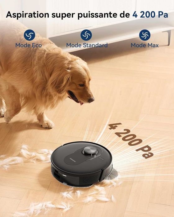 Робот прахосмукачка Proscenic Q8 Max база самопочистване LiDAR 4200Pa