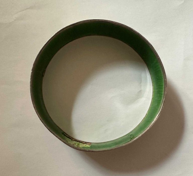 Brățară fixă din argint, decorată cu email