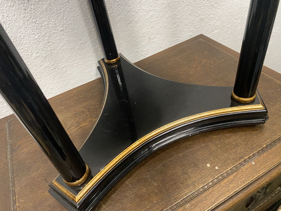 Китайска лакова помощна маса 1920 ръчна златна украса