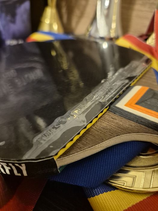 Paletă ping pong Verde și lemn Hibrid nanoCarbon | control și efect