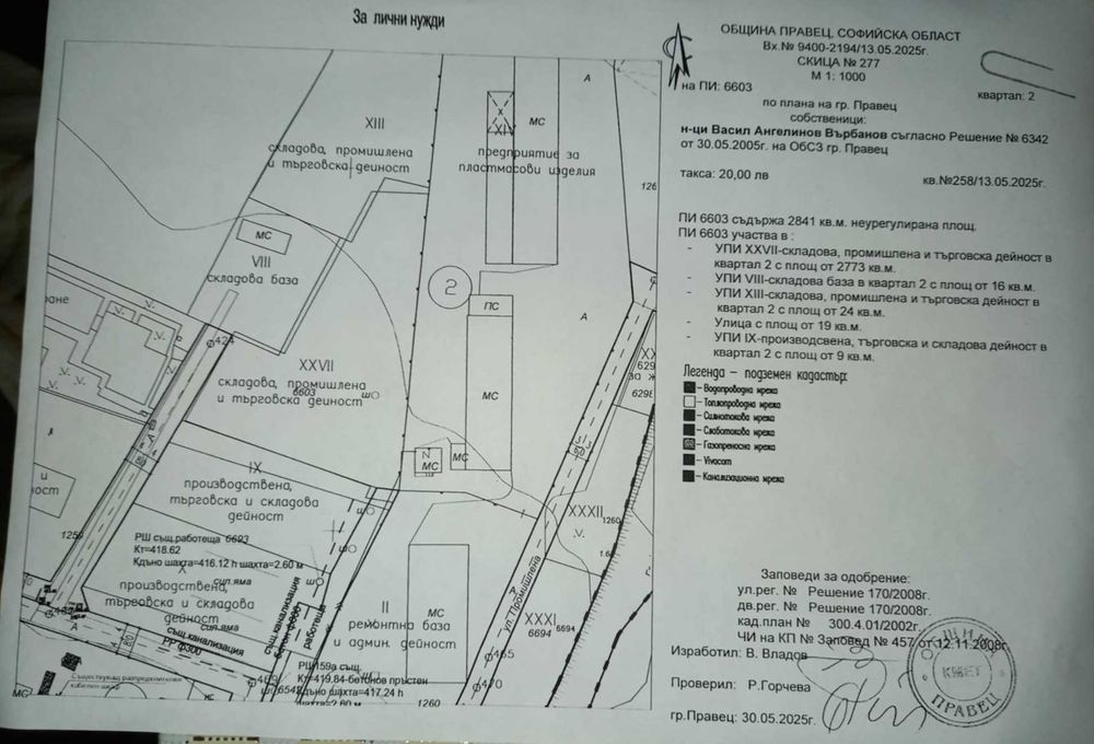 Имот в промишлена регулация