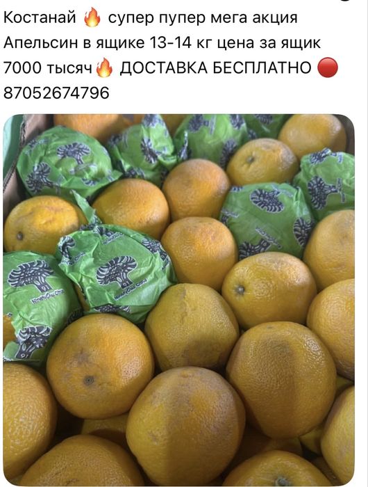 Апельсины доставка бесплатно