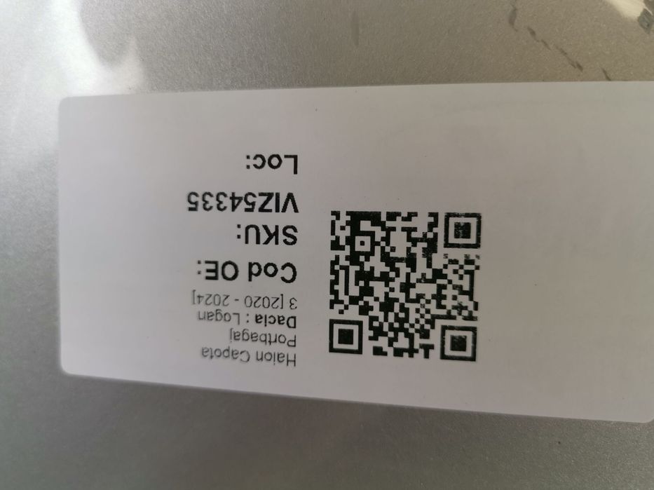 Haion Capota Portbagaj Dacia  Logan 3 2020 2021 2022 2023 2024 Origina