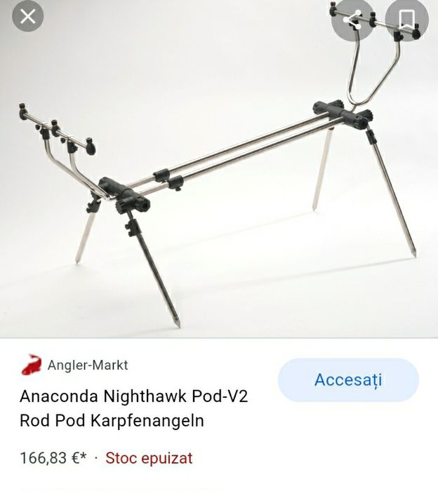 rod pod inox anaconda nighthawk v2 3posturi