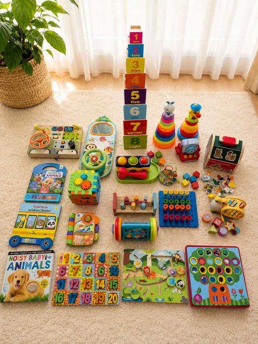 Lot jucarii interactive si educative 1- 3 ani