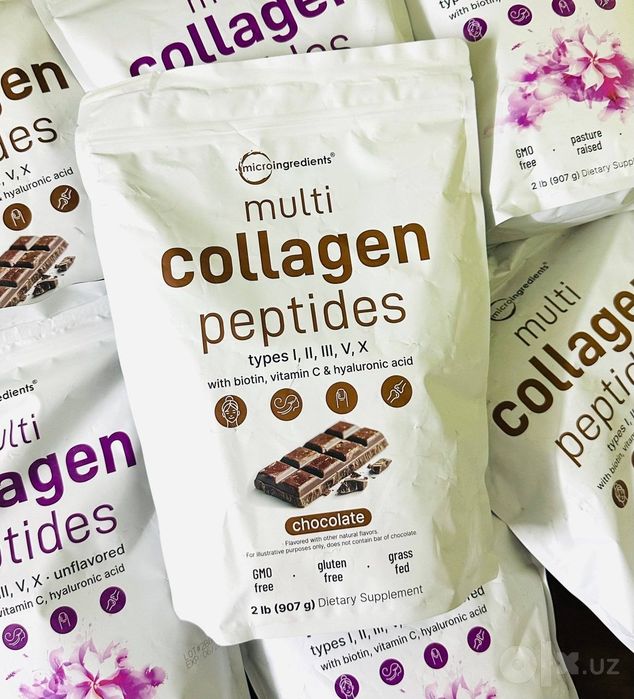 Marine collagen 454gr, морской рыбный коллаген США dengiz baliq