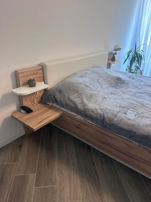 Pat 180x200, noptiere incorporate, lada si LEDURI - XXXLutz