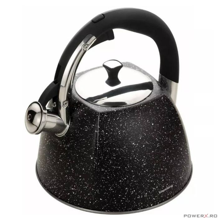 Fierbător tradițional cu fluier fabricat din inox acoperit de