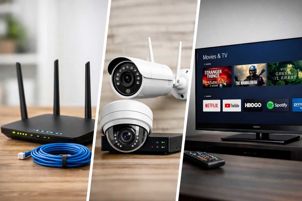 Instalare/depanare WiFi/Router/Camere/SmartTV/Rețele apartment