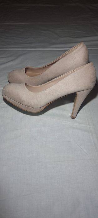 Pantofi cu toc pt femei din piele