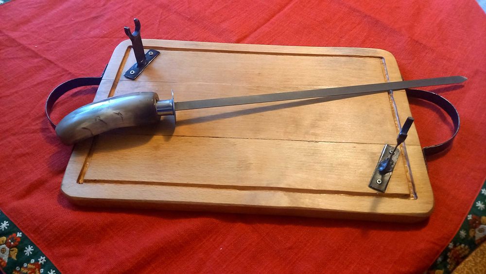 Шашлик ръчна изработка уникат дръжка от биволски рог