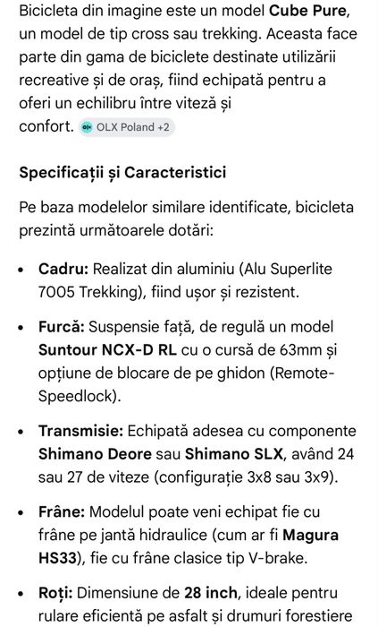 Bicicleta Cube Pure CLS