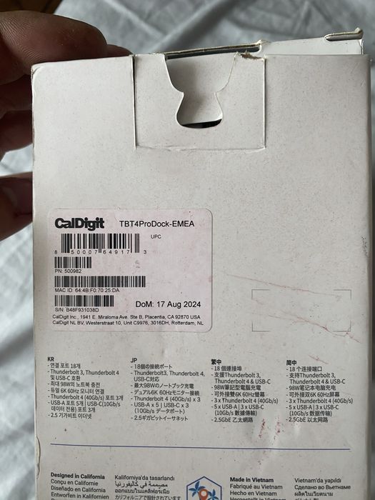Caldigit thunderbolt 4 pro dock