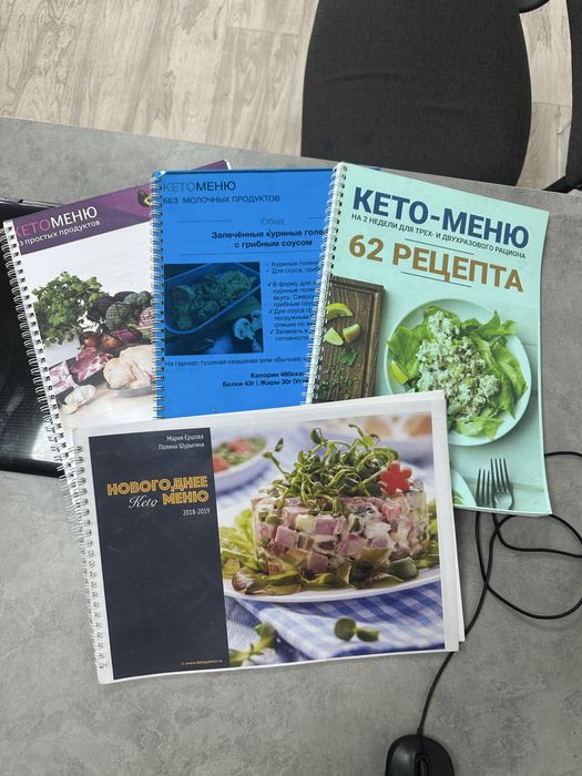 Книги меню  для кето диеты