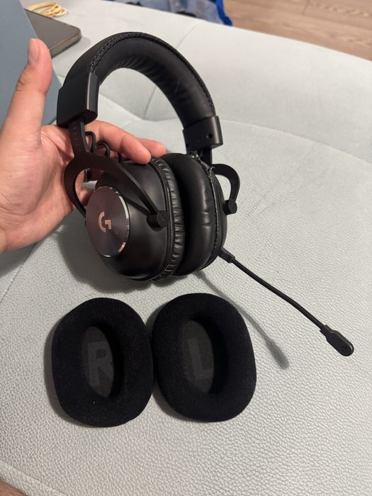 Casti gaming wireless Logitech G PRO X, surround 7.1