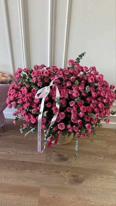 Букет цветы большой куставые розы 51