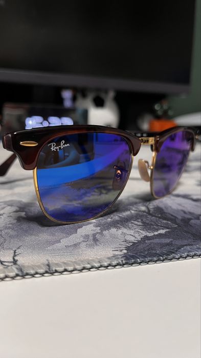 Ochelari de soare originali Ray-Ban Clubmaster classic pret putin negociabil fiind in stare excelenta